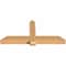 Ekena Millwork Eugene Smooth Timber Gable Bracket, Western Red Cedar, 60"W x 27"H x 5 1/2"D x 5 1/2"F, 11/12 Pitch GBW060X27X0606EUG00SWR - alternate 3
